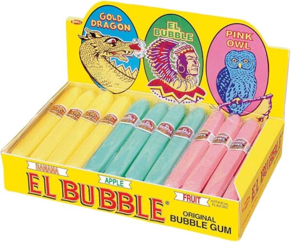Dubble Bubble El Bubble Gum Cigars Tray 36ct